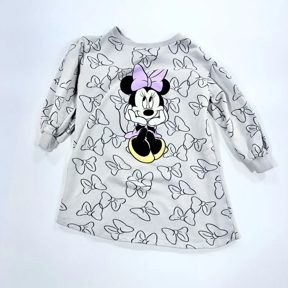 Zara baby Disney Minnie Mouse sweatshirt dress 4-5